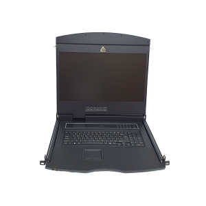 19" 1U single rail LCD w/16 port Cat-5 KVM Switch - AL-UV916L