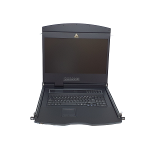 19" 1U single rail LCD w/16 port DB-15 KVM Switch - AL-V916L