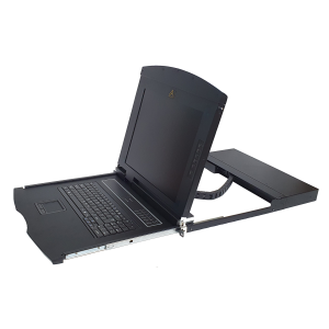 1U rack mount 17" LED KVM console with touch pad+Mouse - AL-V700P