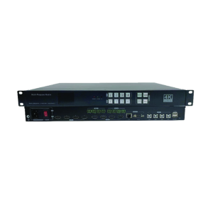 4x4 Seamless Matrix, Video Wall Controller & KVM Switch with Multiview and Scaler - AMPD-0404G